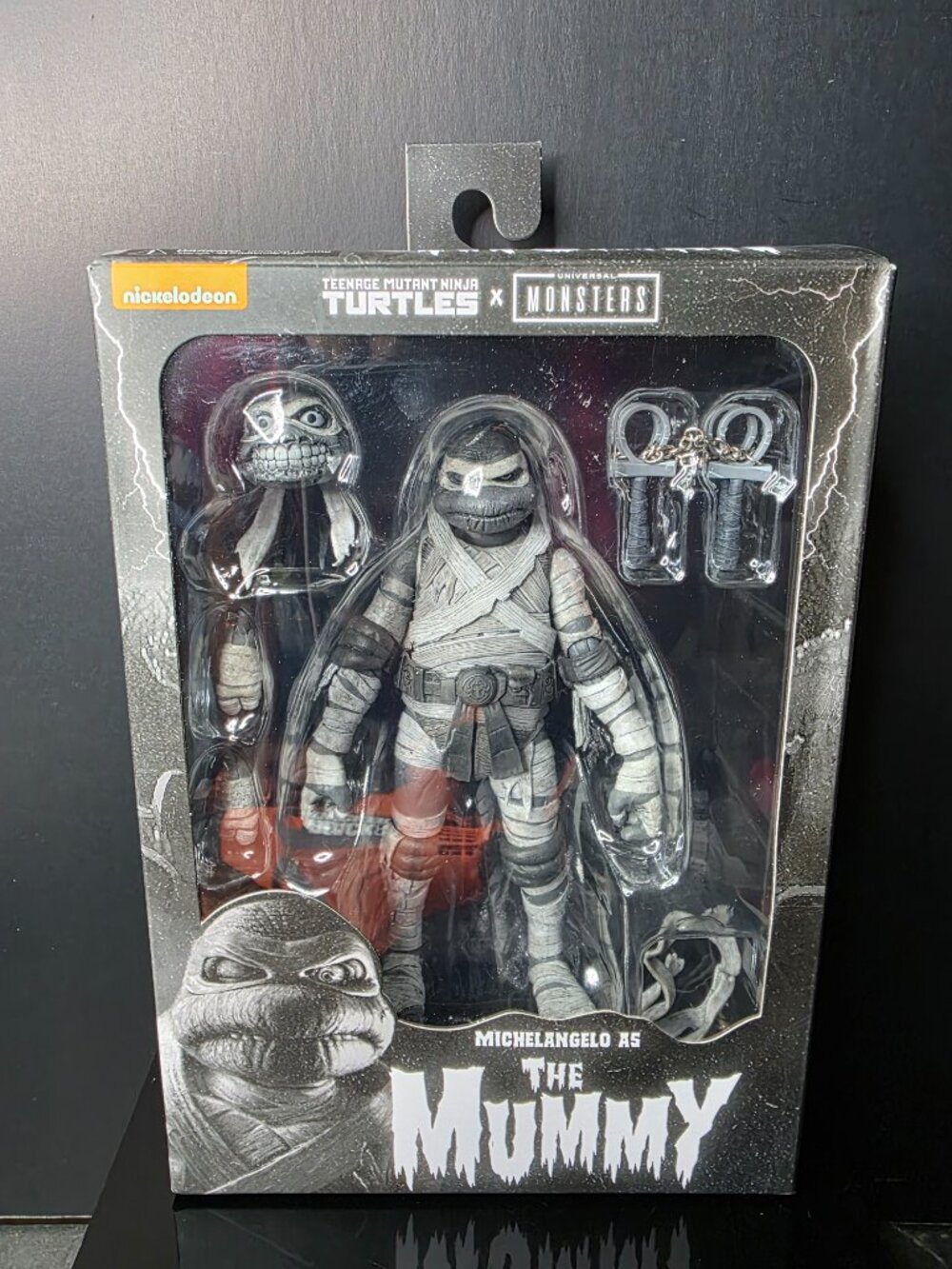 TMNT Universal Monsters Michelangelo as The Mummy Action Figure NECA NEW